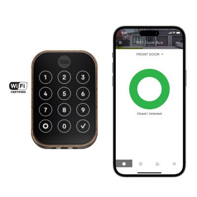 Yale Pro 2 Key Free Touchscreen Keypad Lock, Bluetooth with Wi-Fi Connect Bridge, Oil-Rubbed Bronze